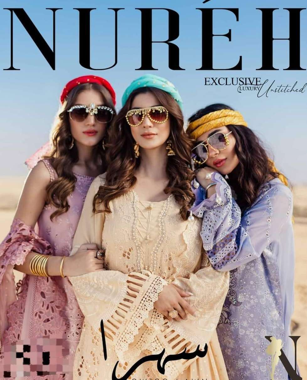 NUREH SEHRA SWISS LAWN OPEN PIC BY NUREH